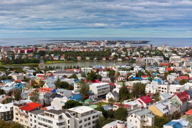 İzlanda ' nın reykjavik, görünümü başkenti
