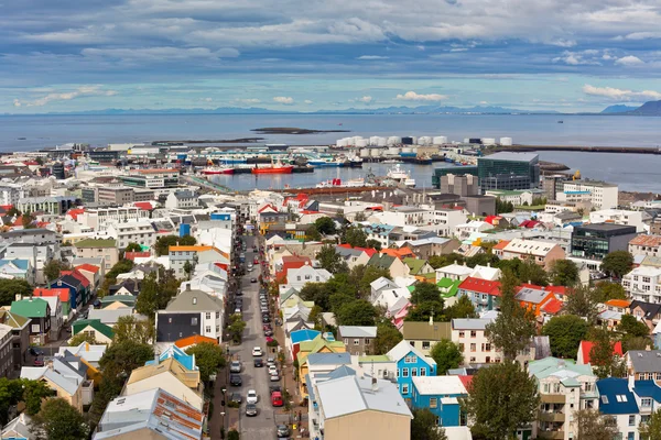 Capital de Islandia, Reikiavik, vista — Foto de Stock