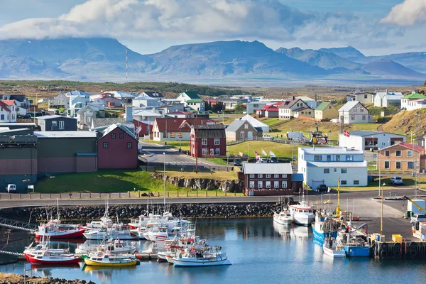 La città di Stykkisholmur, nella parte occidentale dell'Islanda — Foto Stock