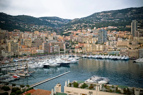 Monaco, monte-carlo, hamnutsikt — Stockfoto
