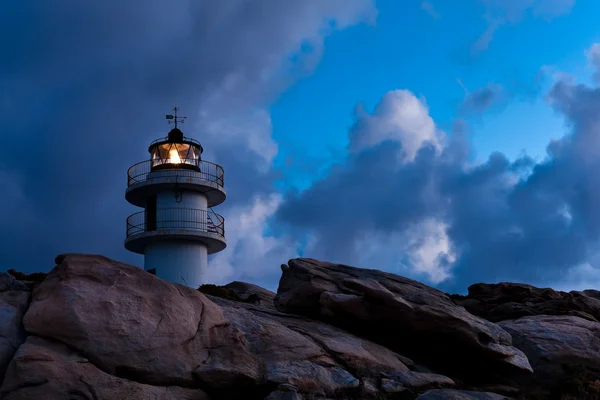 Working Lighthouse at Bad Weather — Stock Photo, Image