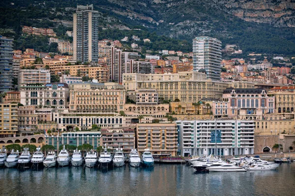 Гавань Монако, Монте-Карло, вид — стоковое фото