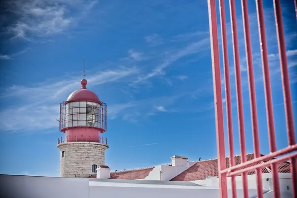 Lighthouse of Cabo Sao Vicente, Sagres, Portugal — Stock Photo, Image