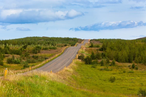 Łuk drogi na północy Islandii — Zdjęcie stockowe