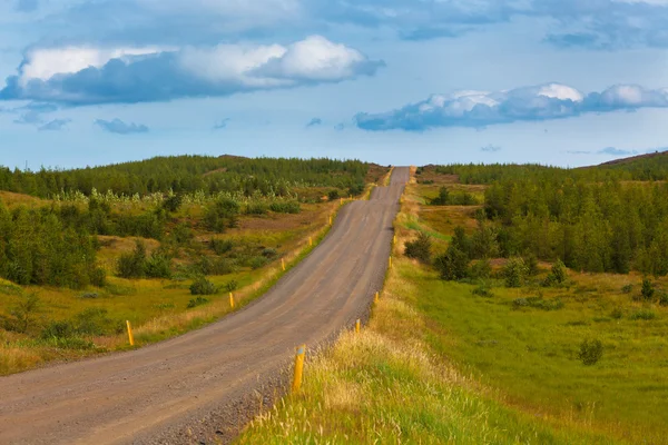 Curve Road at North Iceland — Stock Photo, Image