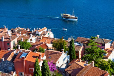 rovinj çan kulesi, Hırvatistan dan havadan görünümü