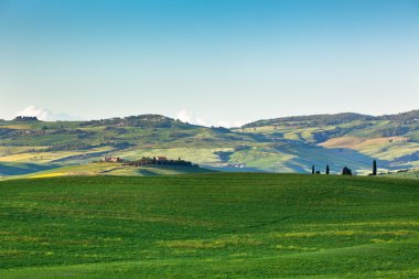 Outdoor Tuscan Hills Landscape clipart
