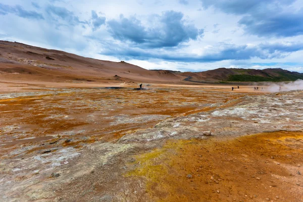 Área geotérmica Hverir, Islândia — Fotografia de Stock