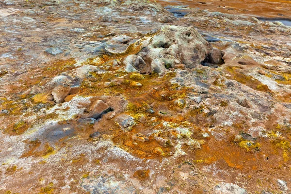 Geotermální oblast Hverir, Island — Stock fotografie