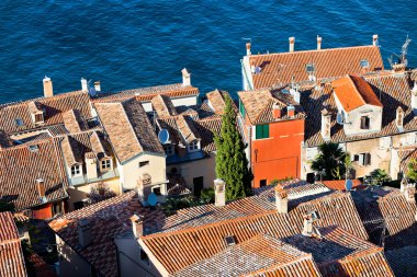 rovinj çan kulesi, Hırvatistan dan havadan görünümü