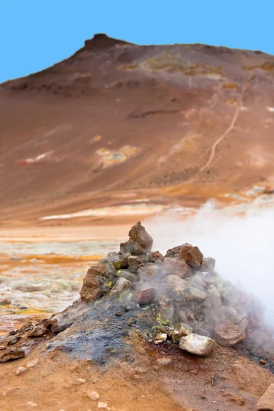 Área geotérmica Hverir, Islândia — Fotografia de Stock