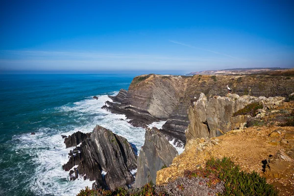 Portugal Occidental Línea costera del océano — Foto de Stock