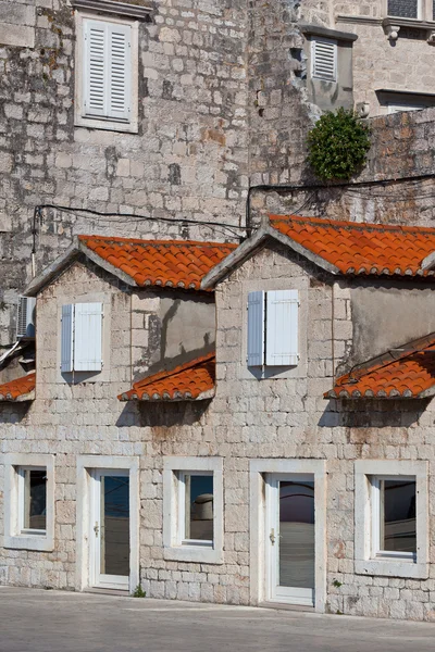Stenen gebouwen van trogir, Kroatië — Stockfoto