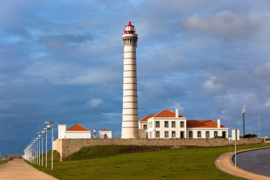 Lighthouse Leca, Matosinhos, Porto district, Portugal clipart