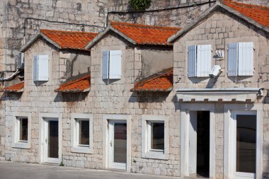 taş binalar Trogir, Hırvatistan