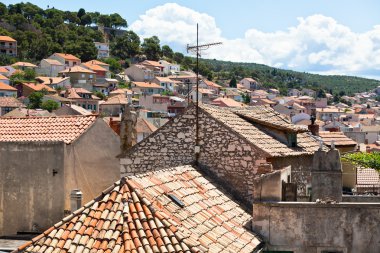 Sibenik binalar, Hırvatistan