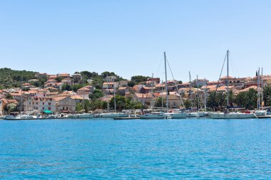 Trogir, Hırvatistan marina view
