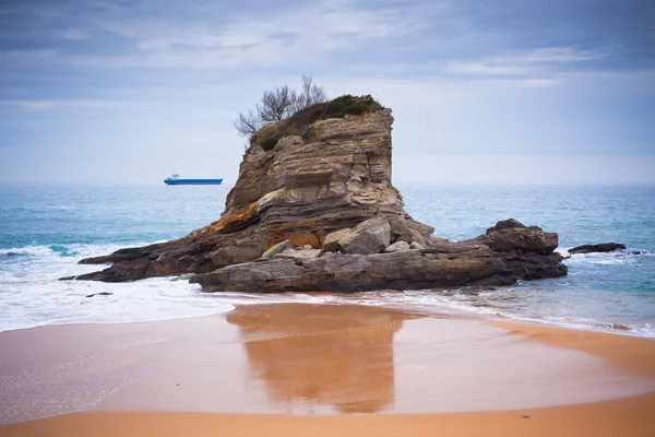 Santander, Spagna del Nord, spiaggia di El Camello — Foto Stock