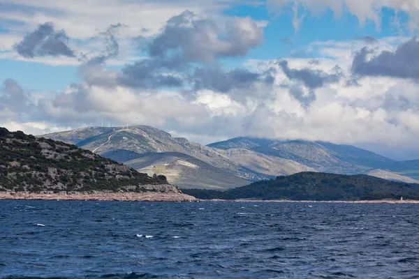 Croatian coastline view from the sea — Stock Photo, Image