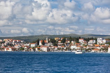 Rogoznica, deniz manzarası Hırvatistan