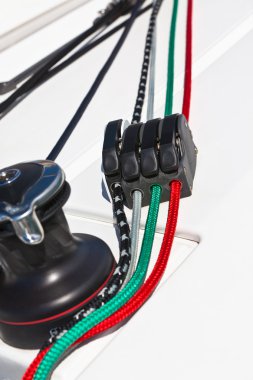 Vinç ve halatlar, yat detay