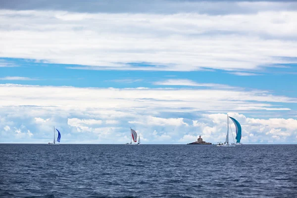 Yacht Regatta at Adriatic Sea — Stock Photo, Image