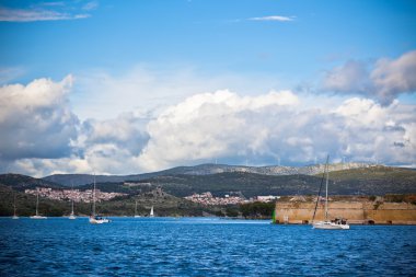 Sibenik bay, Hırvatistan görünümü