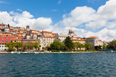 Sibenik, deniz manzarası Hırvatistan