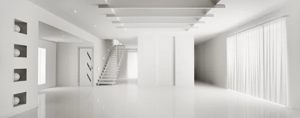 Interior del moderno apartamento blanco — Foto de Stock