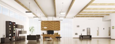 iç daire panorama 3d render