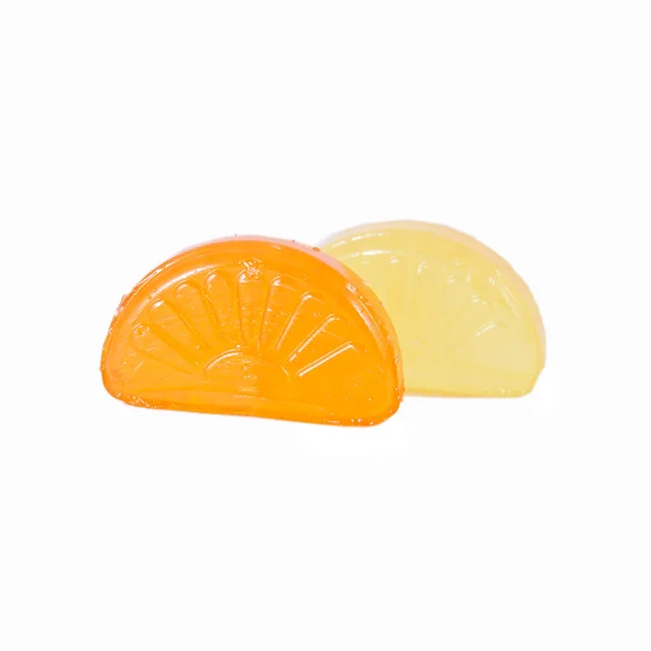 Gelée de fruits bonbons sur blanc — Photo