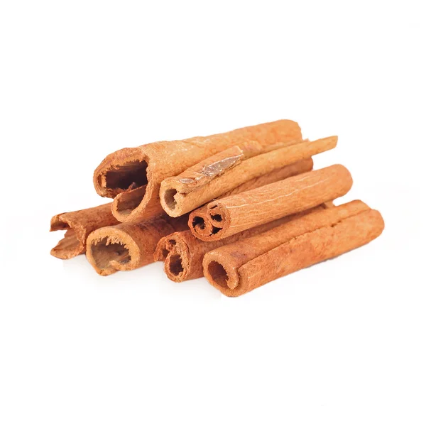 Cinnamon bark on a white background — Stock Photo, Image
