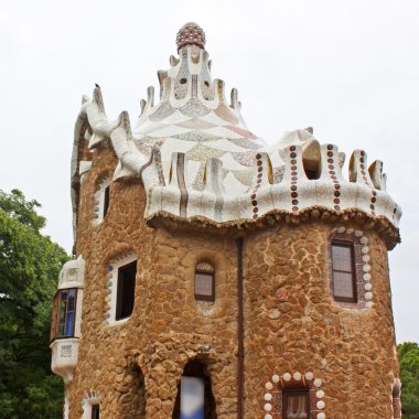 Barselona, İspanya 'da Park Guell.