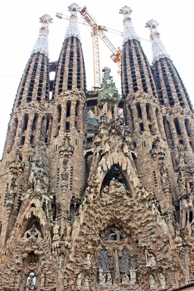 Sagrada familia od Antoniho Gaudího v Barceloně Španělsko — Stock fotografie