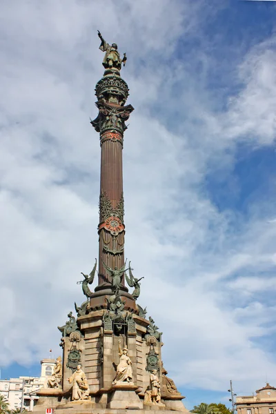 Columbus monument in Barcelona, Spain — Stock Photo, Image
