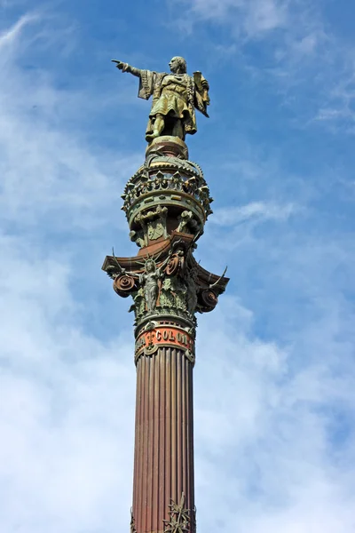 Columbus monument v Barceloně, Španělsko — Stock fotografie