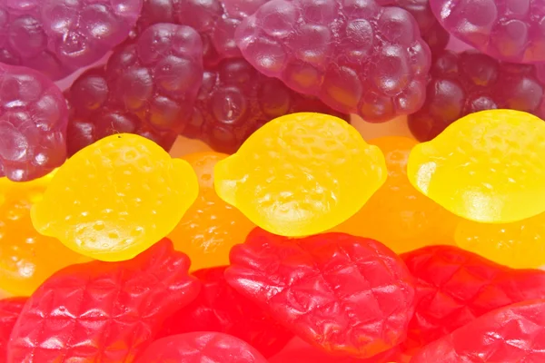Fruta goma doces fundo — Fotografia de Stock