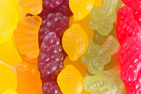 Frutta caramelle gommose sfondo — Foto Stock