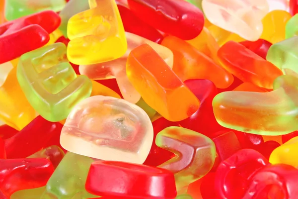 Alphabet jelly candies — Stock Photo, Image