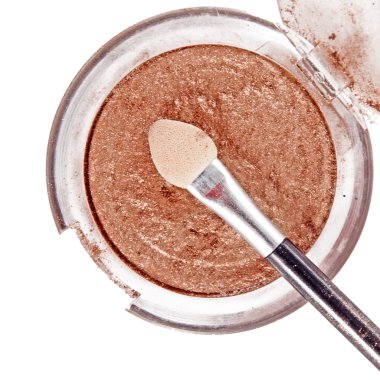 toz beyaz zemin üzerine makyaj, yakın çekim