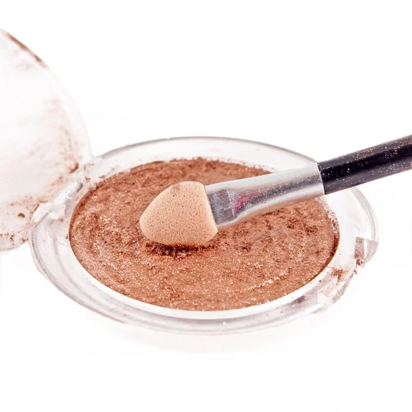 Close up of a make up powder on white background — Stock Photo, Image