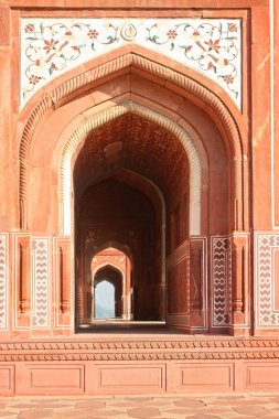 caminin içinde taj mahal, Hindistan yakın çekim