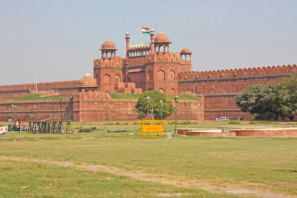 Lal qila - czerwony fort w delhi, Indie — Zdjęcie stockowe