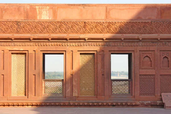 Czerwony fort w agra, Indie — Zdjęcie stockowe