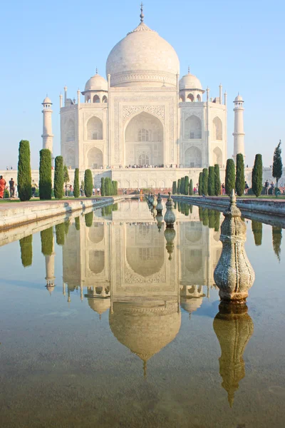 Taj mahal , A famous historical monument on India — Stock Photo, Image