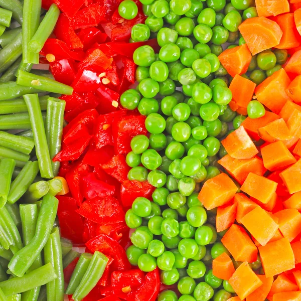 Fondo de verduras mixtas — Foto de Stock