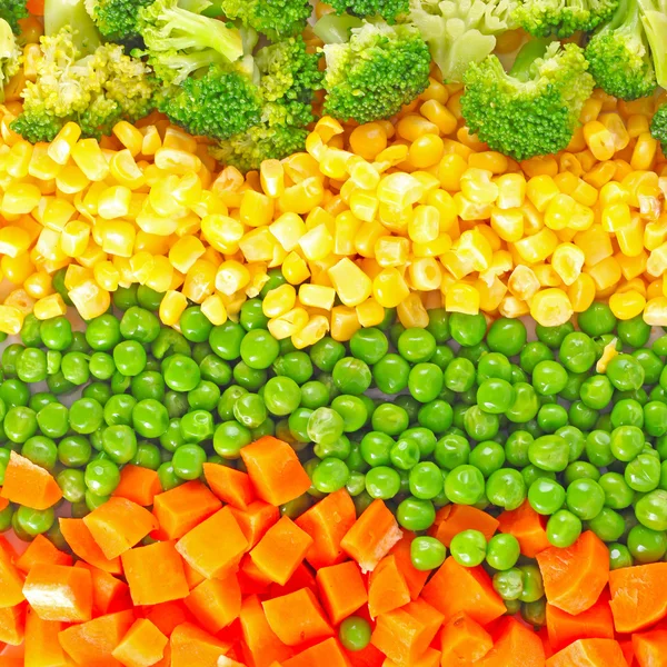 Fondo de verduras mixtas — Foto de Stock