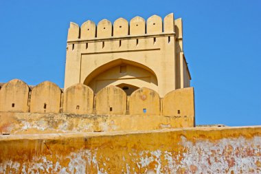 jaipur şehir Hindistan yakınındaki güzel amber fort. Rajasthan