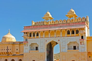 jaipur şehir Hindistan yakınındaki güzel amber fort. Rajasthan