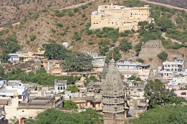 Vista dal Forte dell'Ambra, Rajastan, India — Foto Stock